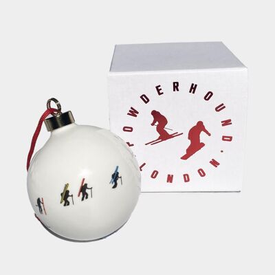 Powderhound christmas bauble - touring - single