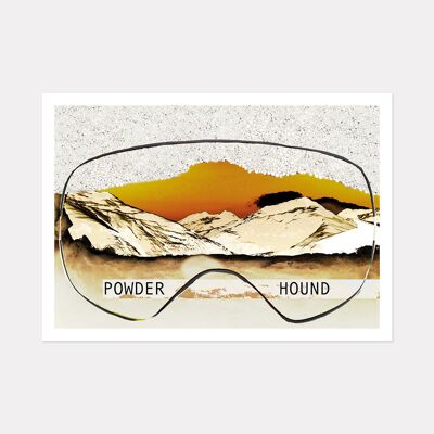 Retro goggle Print - A3 (42cm x 29.7cm) unframed print