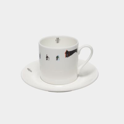 Powderhound touring espresso cup and saucer