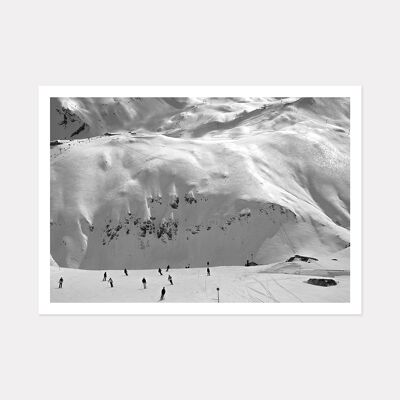 SPRING SKI ART PRINT - A3 (42cm x 29.7cm) unframed print