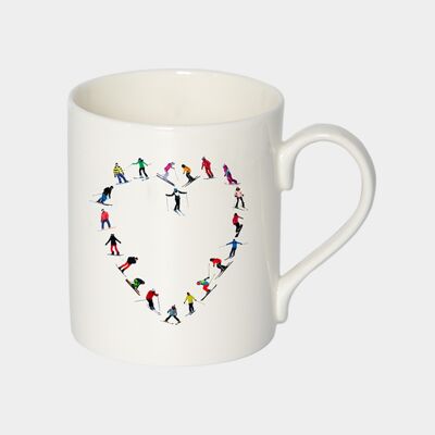 POWDERHOUND LOVE HEART SKI MUG - Single