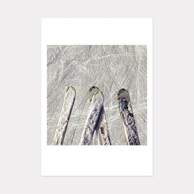 SKI TIPS ART PRINT - A3 (42cm x 29.7cm) unframed print