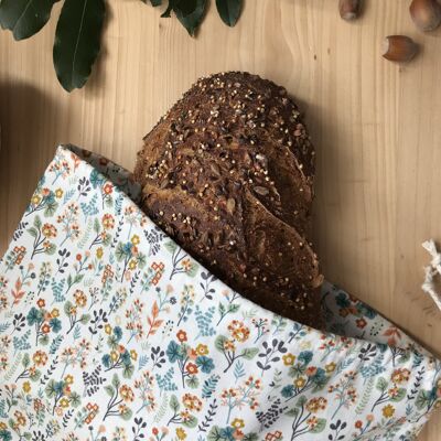 Cotton bread bag - Autumn plants