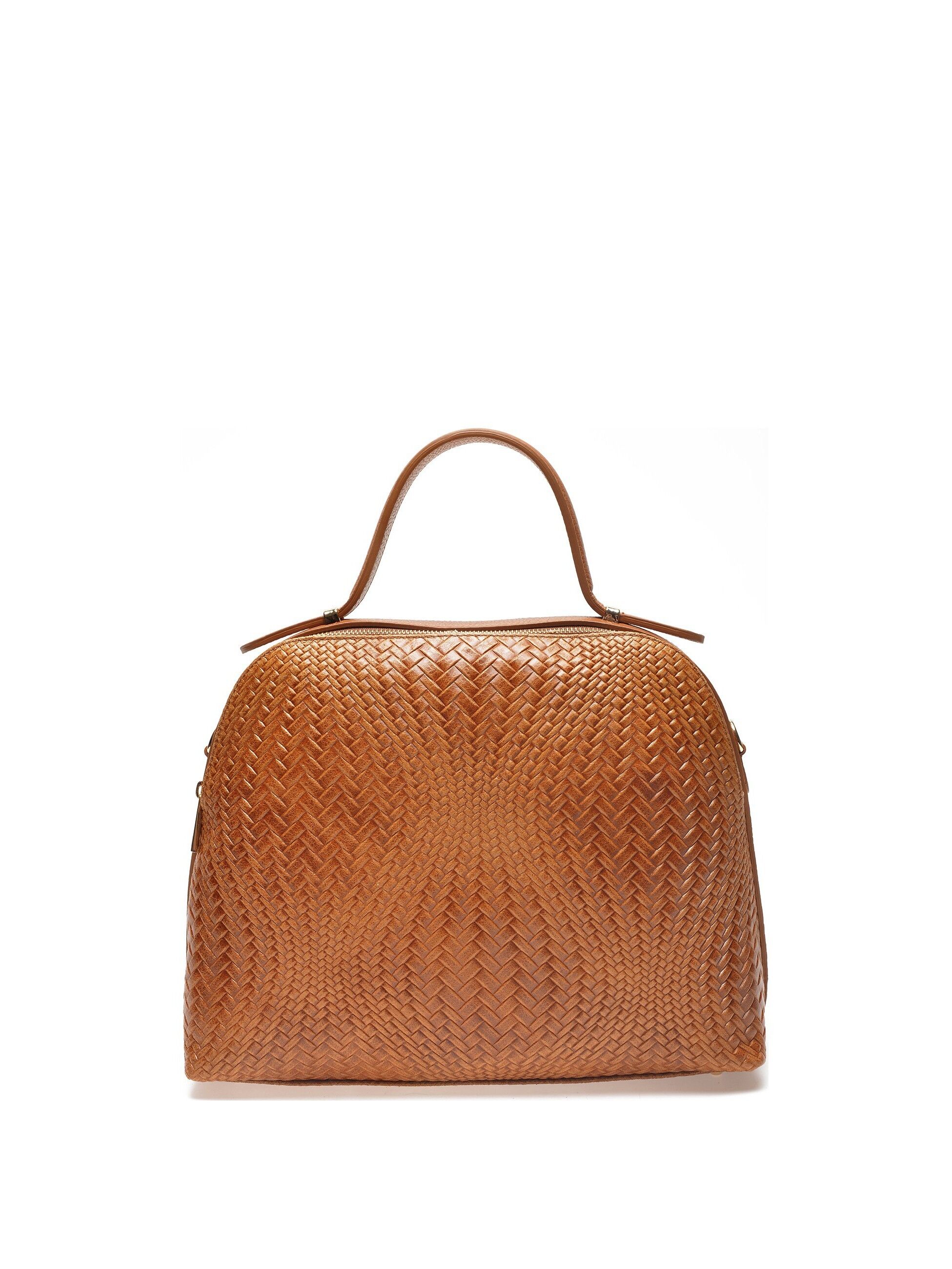 SS22 IR 8081_COGNAC_Borsa con manico superiore