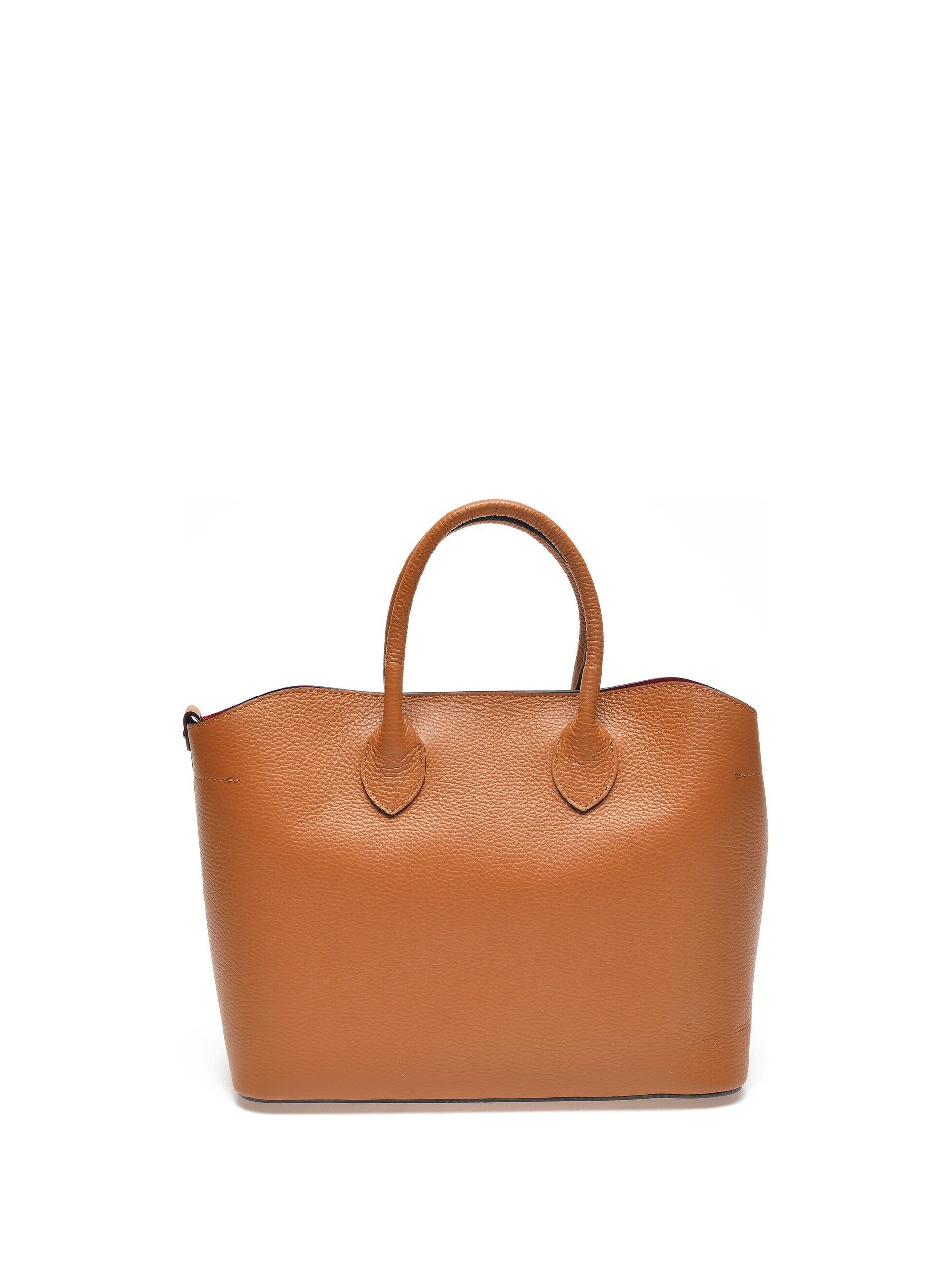 SS22 IR 1382_COGNAC_Borsa con manico superiore