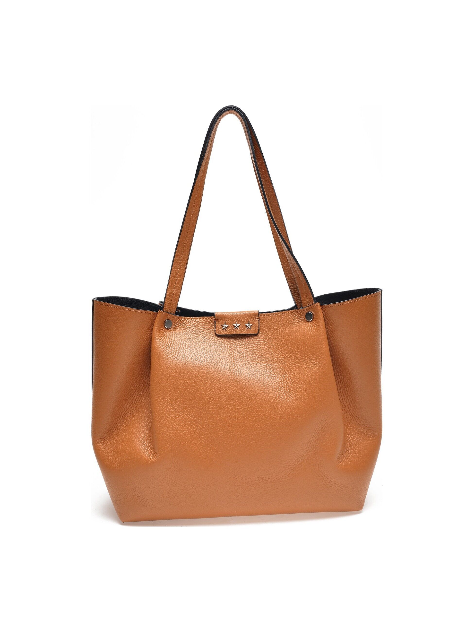 SS22 IR 1686_COGNAC_Borsa con manico superiore