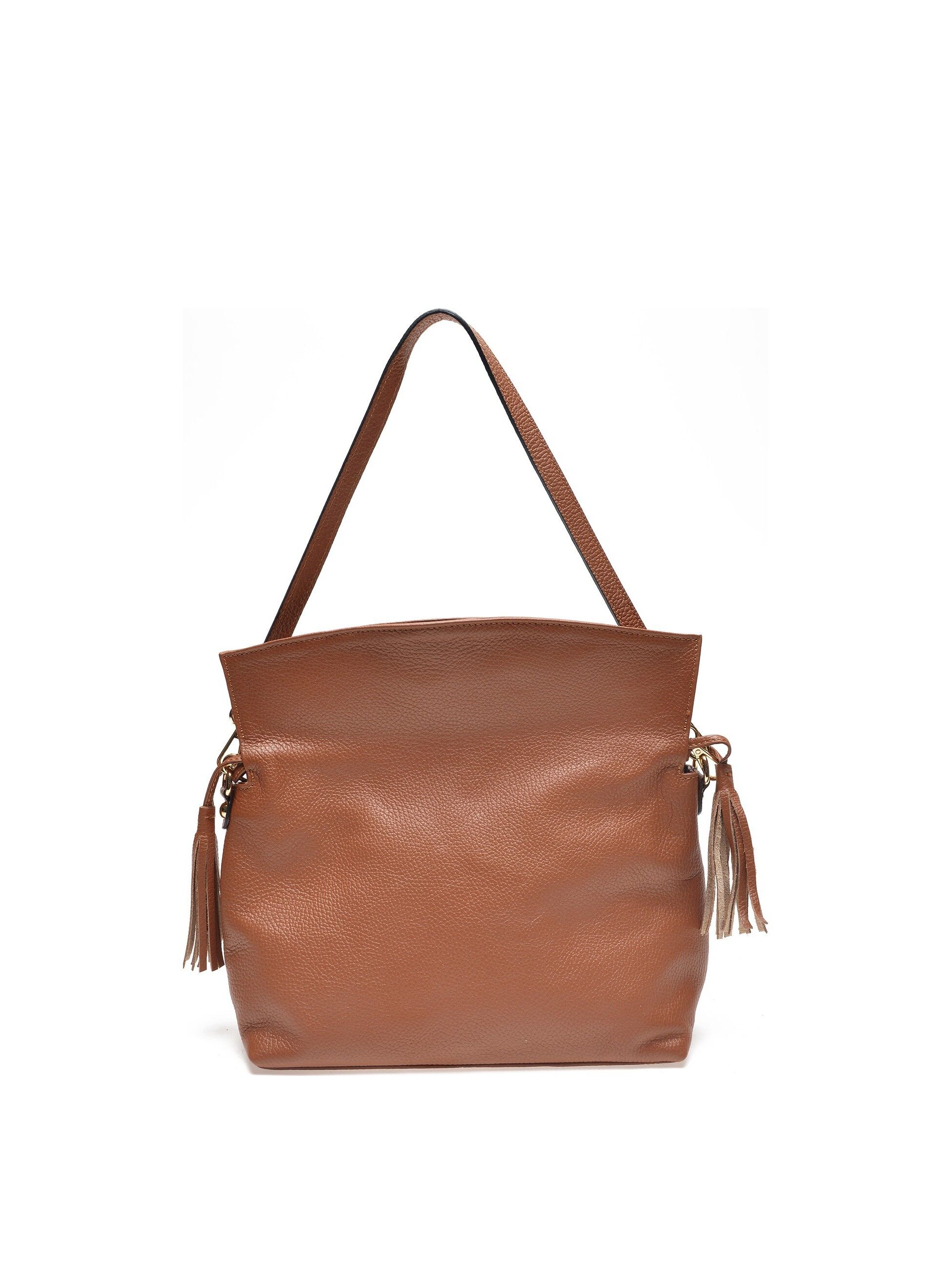 SS22 IR 1733_COGNAC_Borsa con manico superiore