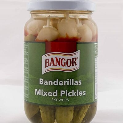 WÜRZIGE BANDERILLAS MIT Gherkin 370 GR SCHACHTEL MIT 12 EINHEITEN