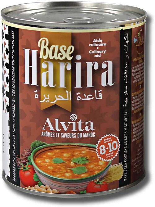 SOPA HARIRA BASE 1 KG BANDEJA DE 6 LATAS