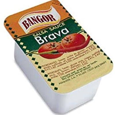 TARRINAS INDIVIDUALES SALSA BRAVA 45 ML CAJA 216 UNIDADES