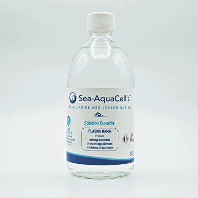 500ML Sea-AquaCell's Isotonic Marine Plasma - Quinton Water