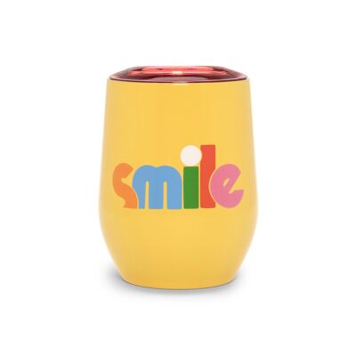 Stainless Steel Cup with Lid, Smile