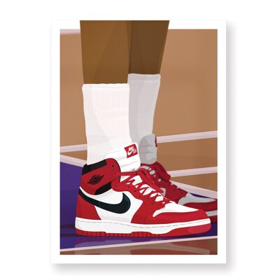 Poster Air Jordan OG Chicago 1985 - 30X40 cm