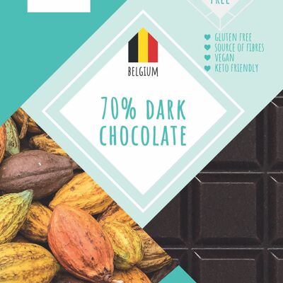 SWEET-SWITCH® 70% Dark Belgian Chocolate 12 x 100 g *KETO*