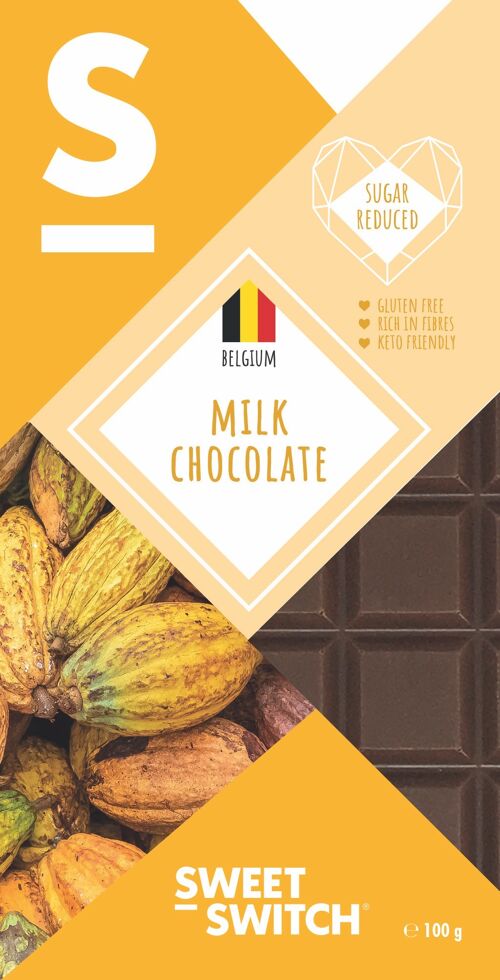 SWEET-SWITCH® Belgian Milk Chocolate 12 x 100 g *KETO*
