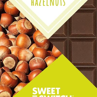 SWEET-SWITCH® Chocolate Belga con Leche + Avellanas 12 x 100 g * KETO *