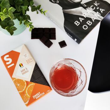 SWEET-SWITCH® Chocolat Noir Belge + Orange 12 x 100 g *KETO* 3