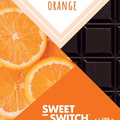 SWEET-SWITCH® Chocolat Noir Belge + Orange 12 x 100 g *KETO*