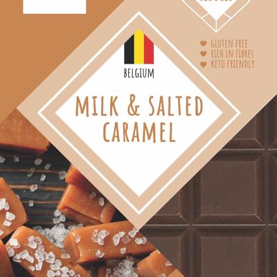SWEET-SWITCH® Cioccolato al latte belga + Caramello salato 12 x 100 g *KETO*
