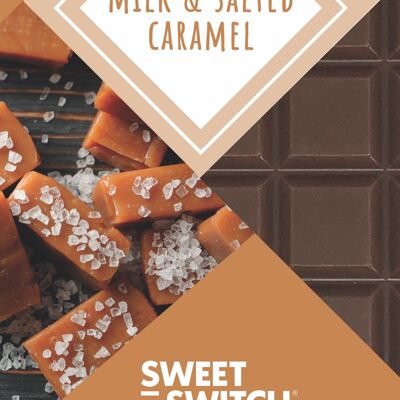 SWEET-SWITCH® Belgische Milchschokolade + gesalzenes Karamell 12 x 100 g *KETO*