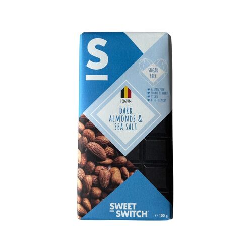 Dark, Almonds & Sea salt Chocolate 100 g