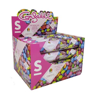 Présentoir SWEET-SWITCH® Confettis 20 x 22 g