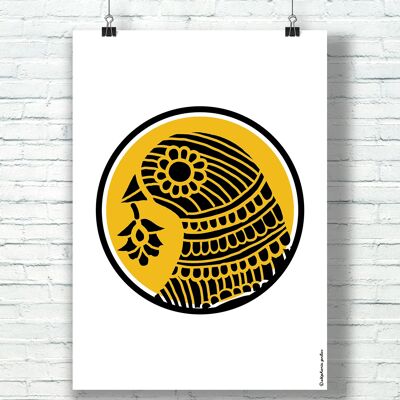 POSTER "Birdy" (21 cm x 29,7 cm) / A cura dell'illustratore ©️Stéphanie Gerlier