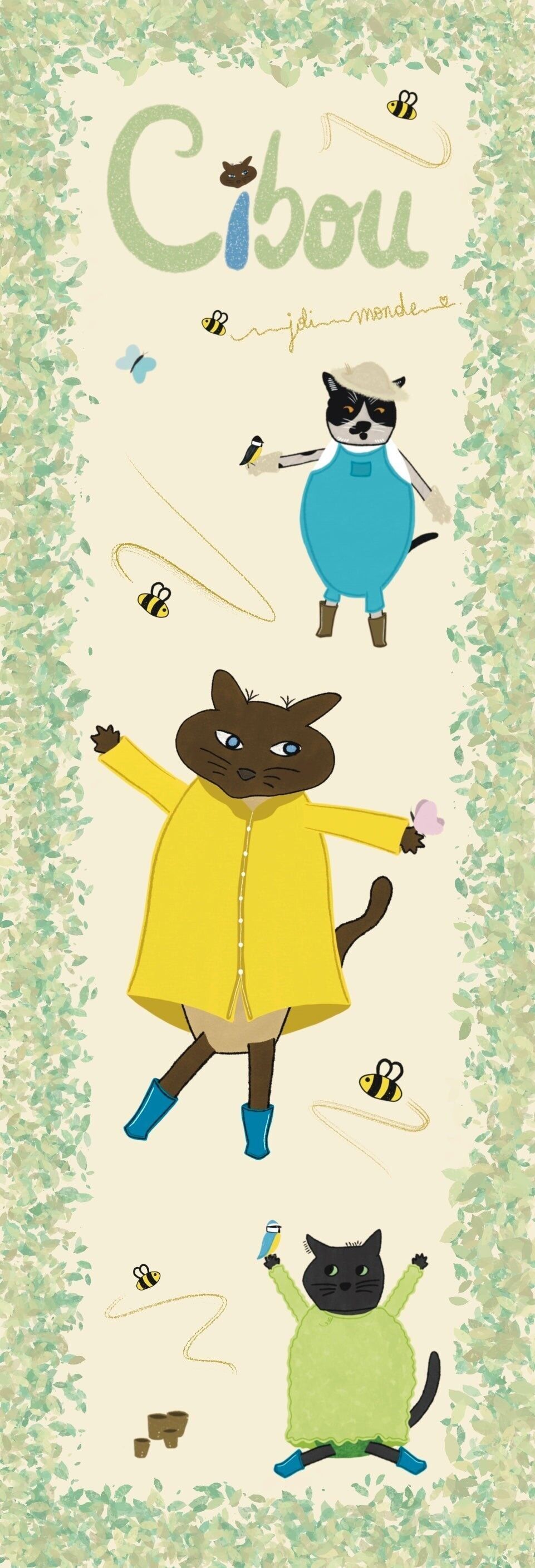 Bookmark "Cibou and the vegetable garden"