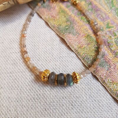 LAKSHA ORANGE MOONSTONE BRACELET