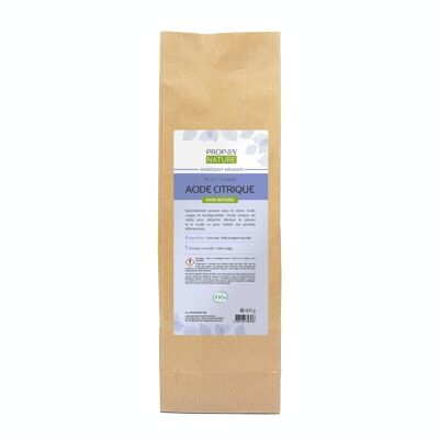 CITRIC ACID - HOUSEHOLD INGREDIENT - ECOLOGICAL & NATURAL HOUSEHOLD - 500G