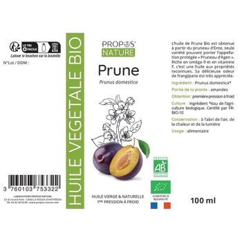 HUILE VEGETALE PRUNE 100ml* 4