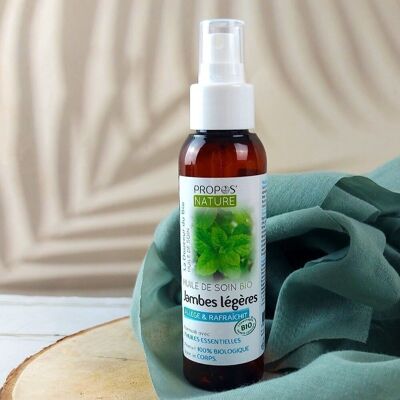 OLIO CURA GAMBE LEGGERE BIO - CON OLI ESSENZIALI - CIRCOLAZIONE - 100 ML