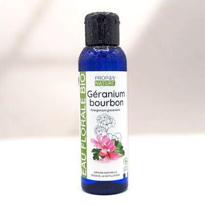 ORGANISCHES GERANIUM-BOURBON-HYDROLAT - BLUMENWASSER - 100ML