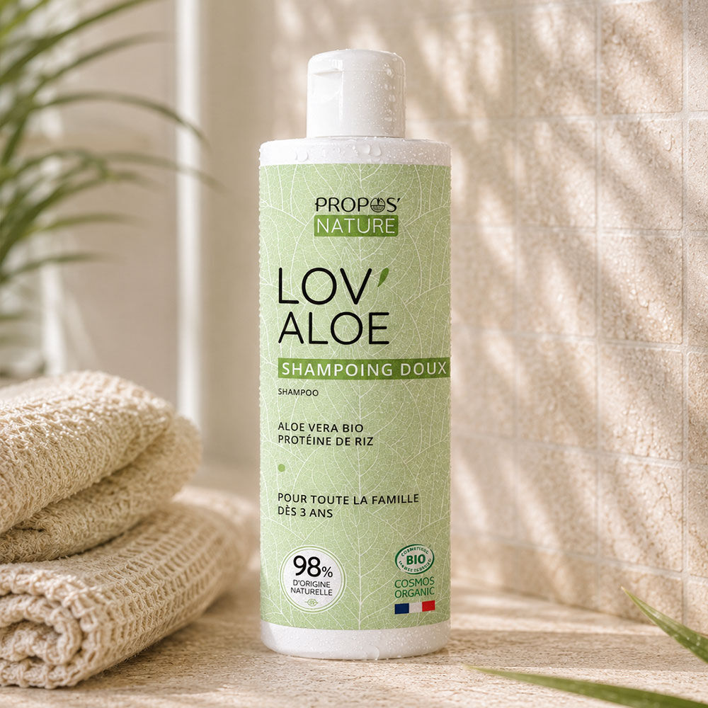 LOV'ALOE BIO-SHAMPOO – FEUCHTIGKEITSPFLEGEND – ALOE VERA & REISPROTEINE – 200 ml