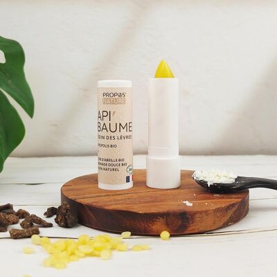 API'BAUME ORGANIC LIP STICK - WITH PROPOLIS, BEESWAX & SHEA BUTTER - 3.7G