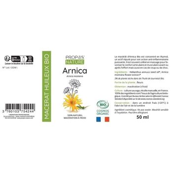 MACERAT HUILEUX ARNICA BIO 50ml** 6