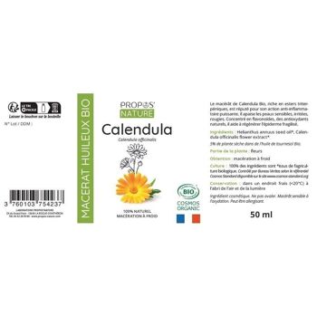 MACERAT HUILEUX CALENDULA 50ml** 8