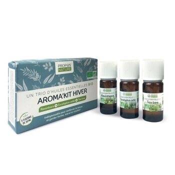 AROMAKIT HIVER - 3 HUILES ESSENTIELLES BIO DE 10 ML - RAVINTSARA, EUCALYPTUS RADIÉ ET TEA TREE 8