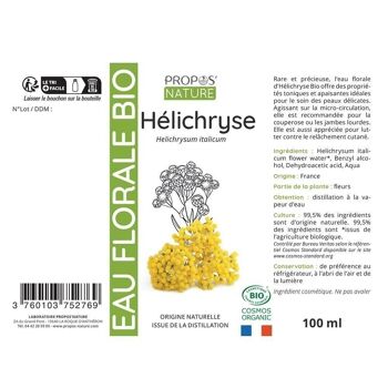 HYDROLAT D'HÉLICHRYSE BIO - EAU FLORALE - 100ML 7
