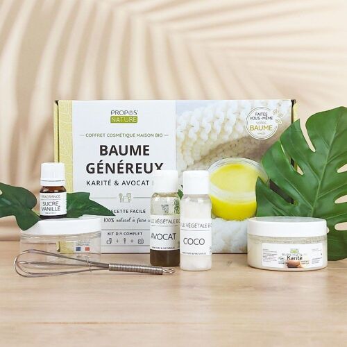 KIT DIY - COSMÉTIQUE MAISON - BAUME GENEREUX BIO