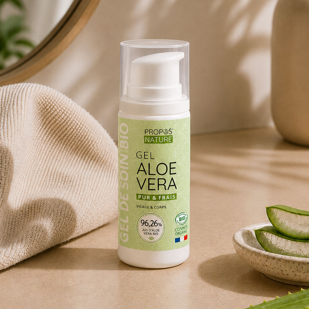 Organic Aloe Vera Gel from 96% Fresh Fillet Juice - 100ml