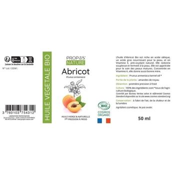 HUILE VEGETALE ABRICOT BIO 50ml** 5