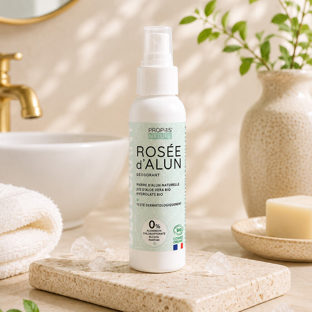 Organic Deodorant Spray - Alum Dew - With Alum Stone - 100ml
