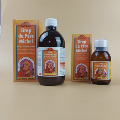 PERE MICHEL SYRUP - HONEY, PROPOLIS, TRACE ELEMENTS, SAGE, ESSENTIAL OILS - SORE THROATS - 500 ML