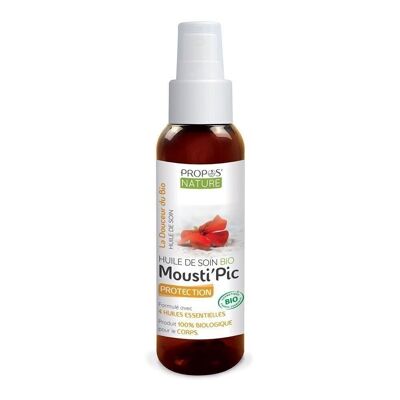 ORGANIC MOUSTI'PIC CARE OIL - WITH ESSENTIAL OILS - MOSQUITO BITES - 100 ML