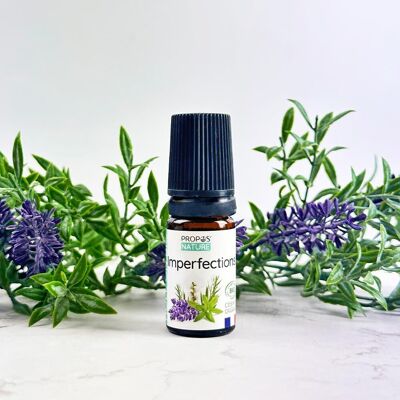 ROLL-ON IMPERFECTIONS - SYNERGY OF ORGANIC ESSENTIAL OILS - TEA TREE LAVENDER NIAOULI VERBENA - 5ml