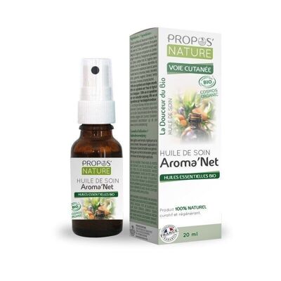 AROMA'NET BIO-PFLEGEÖL - 7 ÄTHERISCHE ÖLE BIO - 20 ML