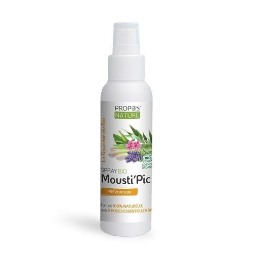 SPRAY MOUSTI'PIC BIO - 5 HUILES ESSENTIELLES - ANTI-MOUSTIQUES - 100ML