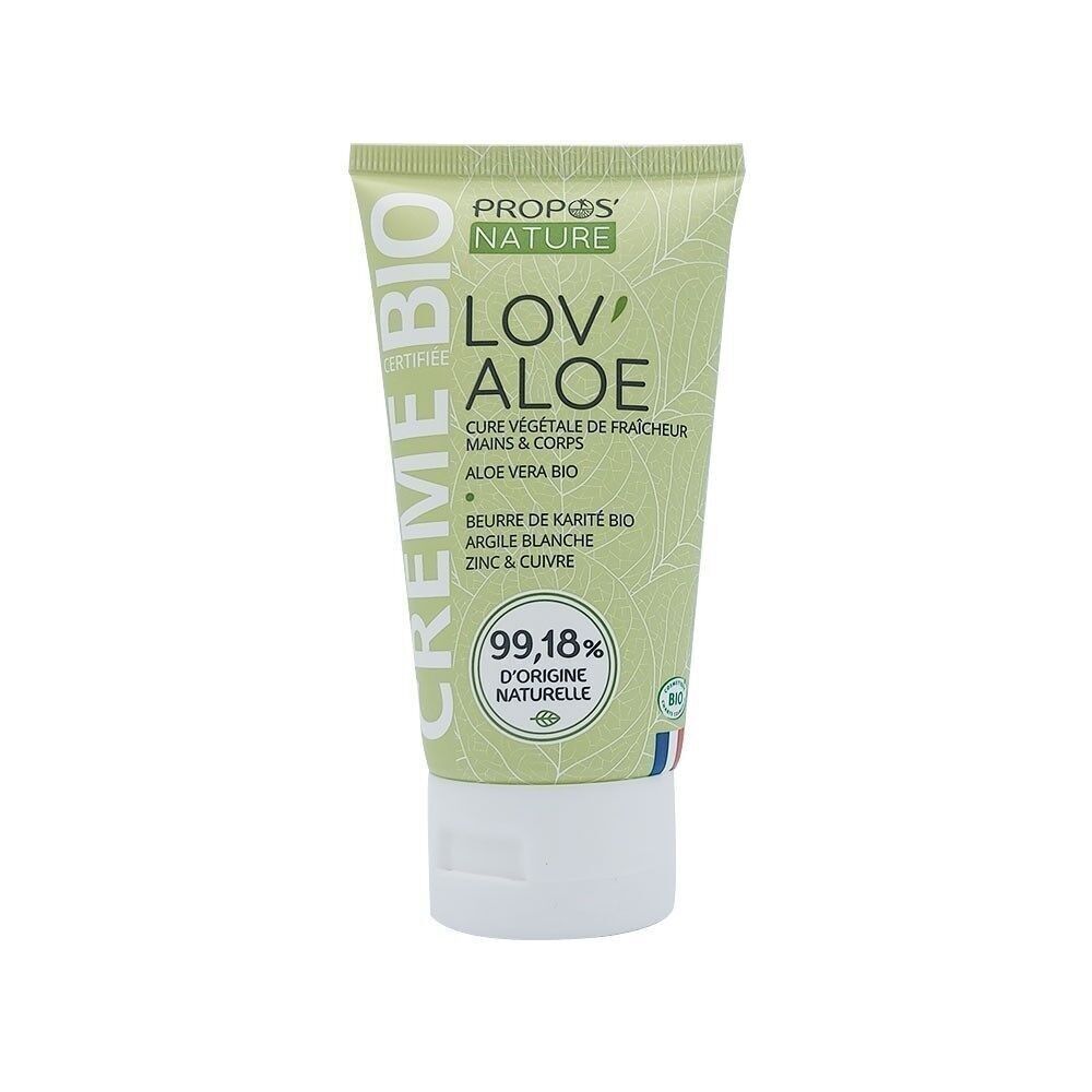 CREME A L'ALOE VERA BIO LOV'ALOE  - HYDRATANTE - 100ML