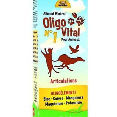 OLIGOVITAL N°1 - VETERINARY SUPPLEMENT - TRACE ELEMENTS FOR ANIMALS - JOINTS - 100 ml